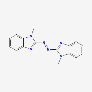 molecular formula C16H14N6 B5970219 2,2'-(1,2-diazenediyl)bis(1-methyl-1H-benzimidazole) 