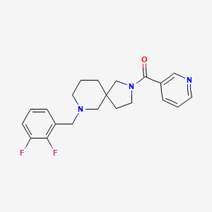 molecular formula C21H23F2N3O B5970229 7-(2,3-difluorobenzyl)-2-(3-pyridinylcarbonyl)-2,7-diazaspiro[4.5]decane 