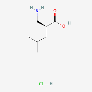 (S)-2-(Aminomethyl)-4-methylpentanoic acid hydrochloride