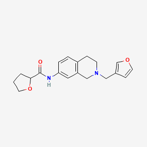 molecular formula C19H22N2O3 B5970286 N-[2-(3-furylmethyl)-1,2,3,4-tetrahydro-7-isoquinolinyl]tetrahydro-2-furancarboxamide 