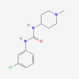 molecular formula C13H18ClN3O B5970319 N-(3-chlorophenyl)-N'-(1-methyl-4-piperidinyl)urea 