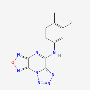 molecular formula C12H10N8O B5970328 N-(3,4-dimethylphenyl)[1,2,5]oxadiazolo[3,4-e]tetrazolo[1,5-a]pyrazin-5-amine 