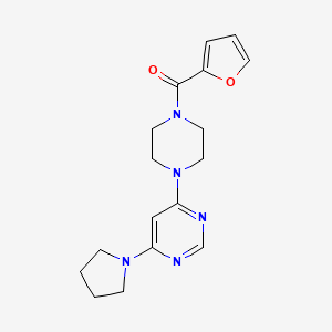 molecular formula C17H21N5O2 B5970429 4-[4-(2-furoyl)-1-piperazinyl]-6-(1-pyrrolidinyl)pyrimidine 