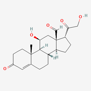molecular formula C21H28O5 B597044 17-Isoaldosterone CAS No. 13479-36-2