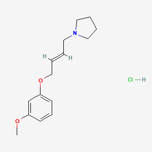 molecular formula C15H22ClNO2 B5970443 1-[4-(3-methoxyphenoxy)but-2-en-1-yl]pyrrolidine hydrochloride 