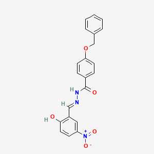 molecular formula C21H17N3O5 B5970500 4-(benzyloxy)-N'-(2-hydroxy-5-nitrobenzylidene)benzohydrazide 