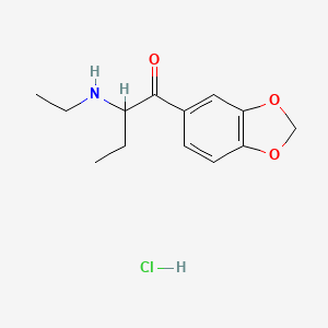 molecular formula C13H18ClNO3 B597052 Eutylone hydrochloride CAS No. 17764-18-0