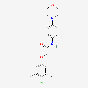 molecular formula C20H23ClN2O3 B5970652 2-(4-chloro-3,5-dimethylphenoxy)-N-[4-(4-morpholinyl)phenyl]acetamide 