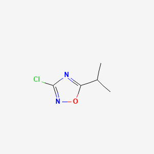 molecular formula C5H7ClN2O B597066 3-氯-5-异丙基-1,2,4-恶二唑 CAS No. 1243250-26-1