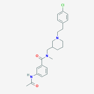 molecular formula C24H30ClN3O2 B5970669 3-(acetylamino)-N-({1-[2-(4-chlorophenyl)ethyl]-3-piperidinyl}methyl)-N-methylbenzamide 