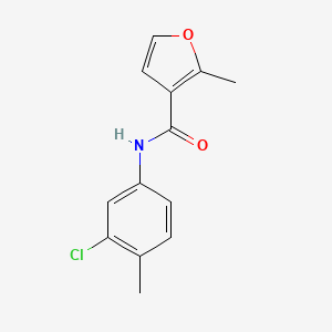 molecular formula C13H12ClNO2 B5970708 N-(3-chloro-4-methylphenyl)-2-methyl-3-furamide 