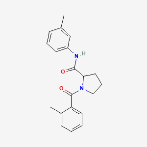 molecular formula C20H22N2O2 B5970719 1-(2-methylbenzoyl)-N-(3-methylphenyl)prolinamide 