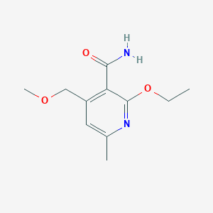 molecular formula C11H16N2O3 B5970727 2-ethoxy-4-(methoxymethyl)-6-methylnicotinamide 