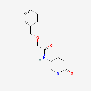 molecular formula C15H20N2O3 B5970734 2-(benzyloxy)-N-(1-methyl-6-oxo-3-piperidinyl)acetamide 
