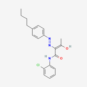 molecular formula C20H22ClN3O2 B5970756 2-[(4-butylphenyl)hydrazono]-N-(2-chlorophenyl)-3-oxobutanamide 
