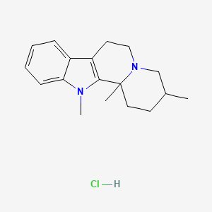molecular formula C18H25ClN2 B5970757 3,12,12b-trimethyl-1,2,3,4,6,7,12,12b-octahydroindolo[2,3-a]quinolizine hydrochloride 