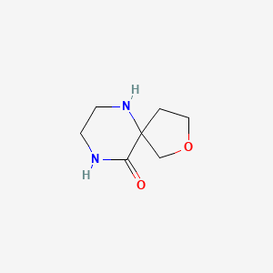 molecular formula C7H12N2O2 B597077 2-Oxa-6,9-diazaspiro[4.5]decan-10-one CAS No. 1341564-99-5