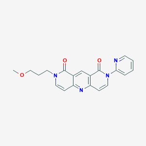 molecular formula C20H18N4O3 B5970823 2-(3-methoxypropyl)-8-(2-pyridinyl)pyrido[4,3-b]-1,6-naphthyridine-1,9(2H,8H)-dione 