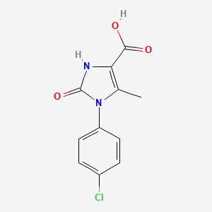 1-(4-Chlorophenyl)-5-methyl-2-oxo-2,3-dihydro-1H-imidazole-4-carboxylic acid