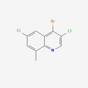 molecular formula C10H6BrCl2N B597087 4-Bromo-3,6-dichloro-8-methylquinoline CAS No. 1208956-95-9