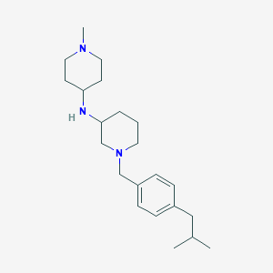 molecular formula C22H37N3 B5970912 1-(4-isobutylbenzyl)-N-(1-methyl-4-piperidinyl)-3-piperidinamine 