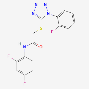 molecular formula C15H10F3N5OS B5970990 N-(2,4-difluorophenyl)-2-{[1-(2-fluorophenyl)-1H-tetrazol-5-yl]thio}acetamide 