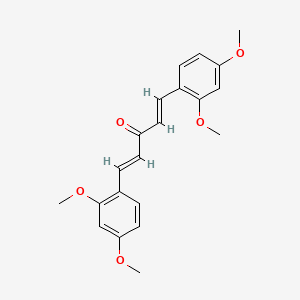molecular formula C21H22O5 B5971043 1,5-bis(2,4-dimethoxyphenyl)-1,4-pentadien-3-one 