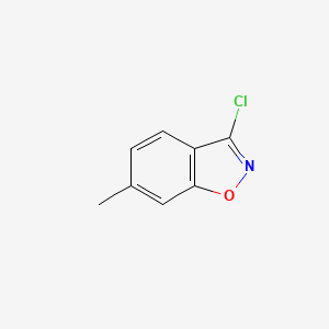 molecular formula C8H6ClNO B597105 3-氯-6-甲基苯并[d]异噁唑 CAS No. 16302-64-0