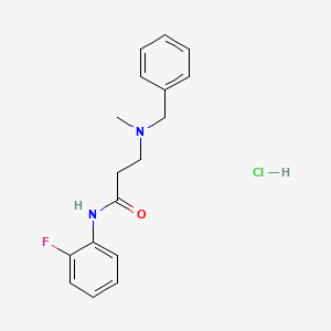 molecular formula C17H20ClFN2O B5971057 N~3~-benzyl-N~1~-(2-fluorophenyl)-N~3~-methyl-beta-alaninamide hydrochloride 