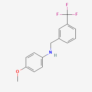 molecular formula C15H14F3NO B5971069 (4-methoxyphenyl)[3-(trifluoromethyl)benzyl]amine 