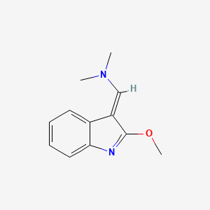 molecular formula C12H14N2O B5971112 1-(2-methoxy-3H-indol-3-ylidene)-N,N-dimethylmethanamine 