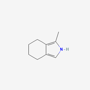 molecular formula C9H13N B597114 1-Methyl-4,5,6,7-tetrahydro-2H-isoindole CAS No. 132059-24-6