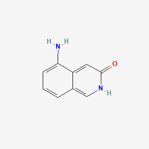 molecular formula C9H8N2O B597115 5-Aminoisoquinolin-3-ol CAS No. 1374651-50-9