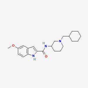 molecular formula C22H31N3O2 B5971213 N-[1-(cyclohexylmethyl)-3-piperidinyl]-5-methoxy-1H-indole-2-carboxamide 