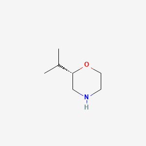 molecular formula C7H15NO B597122 (S)-2-Isopropylmorpholine CAS No. 1286768-31-7
