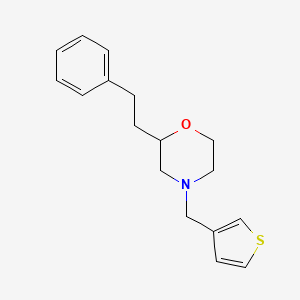 molecular formula C17H21NOS B5971237 2-(2-phenylethyl)-4-(3-thienylmethyl)morpholine 