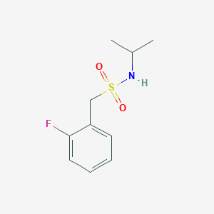 molecular formula C10H14FNO2S B5971247 1-(2-fluorophenyl)-N-isopropylmethanesulfonamide 