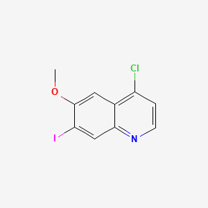 molecular formula C10H7ClINO B597127 4-Chloro-7-iodo-6-methoxyquinoline CAS No. 1268520-28-0