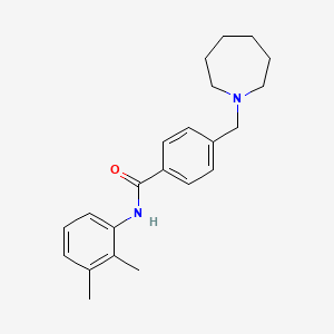 molecular formula C22H28N2O B5971461 4-(1-azepanylmethyl)-N-(2,3-dimethylphenyl)benzamide 
