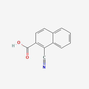 molecular formula C12H7NO2 B597150 1-Cyanonaphthalene-2-carboxylic acid CAS No. 126536-22-9