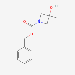 molecular formula C12H15NO3 B597153 Benzyl 3-hydroxy-3-methylazetidine-1-carboxylate CAS No. 1257294-13-5
