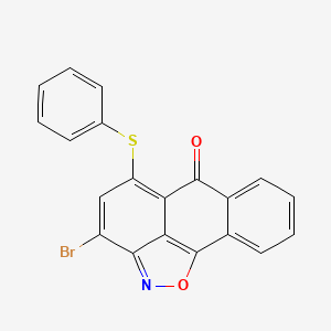 molecular formula C20H10BrNO2S B5971607 3-bromo-5-(phenylthio)-6H-anthra[1,9-cd]isoxazol-6-one 