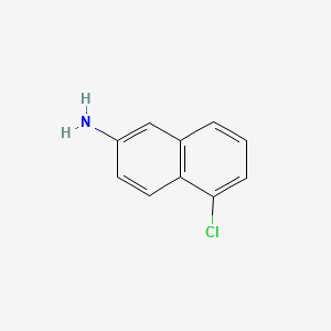 molecular formula C10H8ClN B597163 5-Chloronaphthalen-2-amine CAS No. 103028-54-2