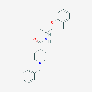 molecular formula C23H30N2O2 B5971644 1-benzyl-N-[1-methyl-2-(2-methylphenoxy)ethyl]-4-piperidinecarboxamide 