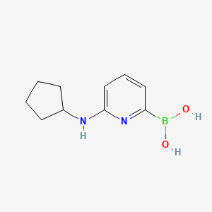 molecular formula C10H15BN2O2 B597170 (6-(Cyclopentylamino)pyridin-2-yl)boronic acid CAS No. 1310383-06-2