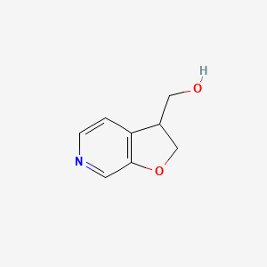 molecular formula C8H9NO2 B597175 (2,3-Dihydrofuro[2,3-c]pyridin-3-yl)methanol CAS No. 174469-05-7
