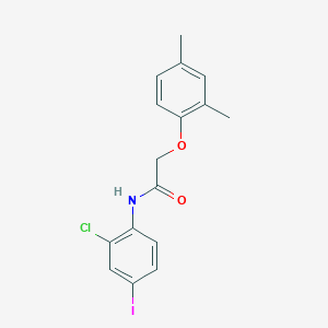 molecular formula C16H15ClINO2 B5971795 N-(2-chloro-4-iodophenyl)-2-(2,4-dimethylphenoxy)acetamide 