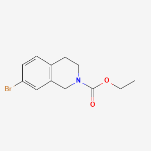 molecular formula C12H14BrNO2 B597186 Ethyl 7-bromo-3,4-dihydroisoquinoline-2(1H)-carboxylate CAS No. 1260804-19-0