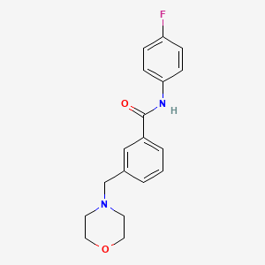 molecular formula C18H19FN2O2 B5971880 N-(4-fluorophenyl)-3-(4-morpholinylmethyl)benzamide 