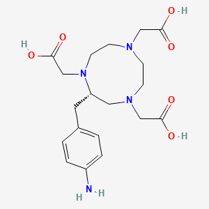 molecular formula C19H28N4O6 B597195 2-((4-Aminophenyl)methyl)nota CAS No. 142131-37-1